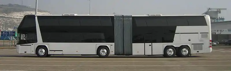 A double-decker Neoplan Jumbocruiser