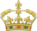 Heraldic Crown of the Dauphin of France.