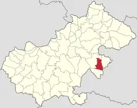 Location in Satu Mare County