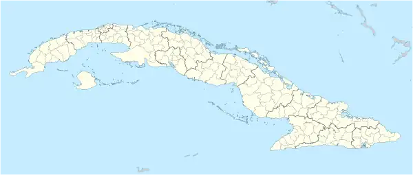 Map showing the location of Alejandro de Humboldt National Park