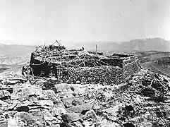 Ruins of a Nestorian church on top of Mount Judi, which is associated with the ark of Nuh or Noah