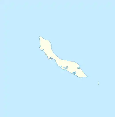 Map showing the location of Muizenberg