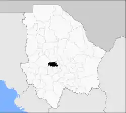 The town is located within the Municipality of Cusihuiriachi in Chihuahua