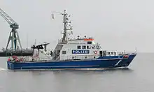 Patrol boat of the Wasserschutzpolizei of Hamburg/Germany