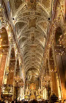 The main nave of the basilica