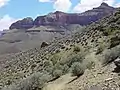 West aspect of O'Neill Butte (upper right) from Tonto Trail