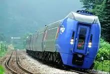 A KiHa 283 series DMU on a Super Hokuto service in June 2001