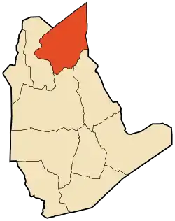 Location of Foggaret Ezzoua commune within In Salah Province