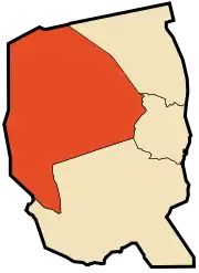 Location of Bordj Omar Driss commune within Illizi Province