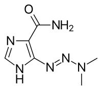 The related drug dacarbazine for comparison