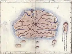 Kim Jeong-ho "Daedongyeojido" (1861): Ulleungdo (鬱陵島) and Usando (于山)