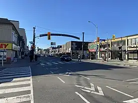 View of Greektown at Jones Ave