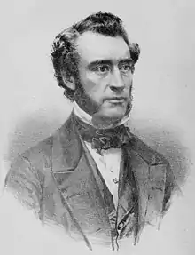 Engraving from photograph of Daniel DeWitt Tompkins Davie, 1851