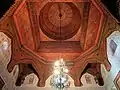 The wooden cupola above the restored upstairs salon