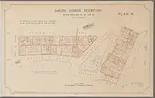 Map of resumption of Darling House under the Darling Harbour Resumptions.