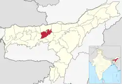 Location in Assam