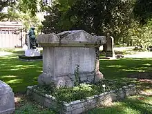 The grave of notable British scientist Sir Humphry Davy