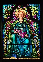 "St. Elizabeth" - In memory of Anna Taylor de Rham, by Louis Comfort Tiffany