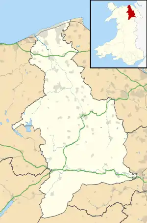 Tafarn-y-Gelyn is located in Denbighshire