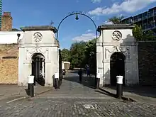 The Main Gate to the Victualling Yard (on Grove Street).