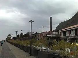 A derelict sugar refinery on the coastal promenade of Jardim do Mar