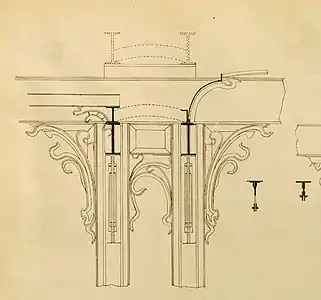 Design of interior decoration by Horta