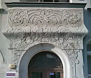 Detail of the portal