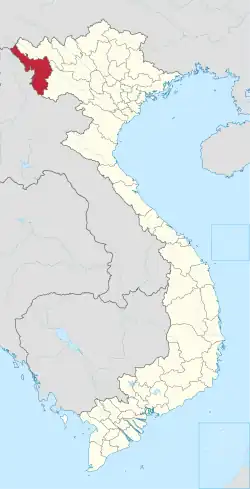 Location of Điên Biên within Vietnam