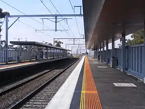 Diggers Rest station on the Sunbury line.