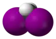 Spacefill model of diiodomethane