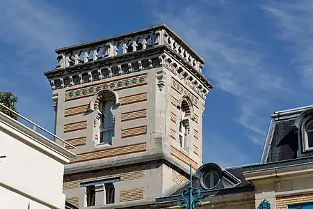 Detail of the Pernot Biscuit Factory (Rue Courtepée no. 10-18), Dijon, France, 1879