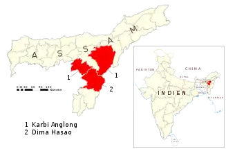 Karbi Anglong district map