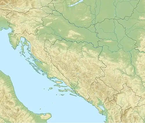 Plješivica is located in Dinaric Alps