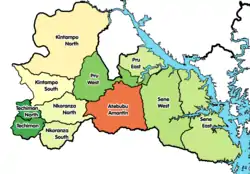 Districts of the Bono East Region