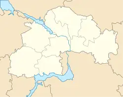 Berezove is located in Dnipropetrovsk Oblast