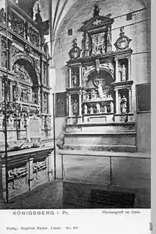 The tomb of Albert, Duke of Prussia