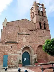 The church of the Assumption, in Donzac