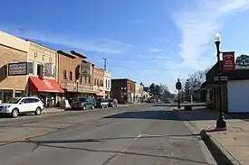 Downtown Pinckney along Main Street (M-36)