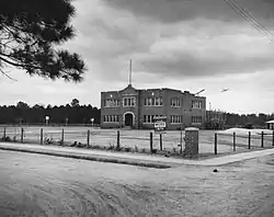 Doyle High School being improved by the Works Progress Administration, 1937