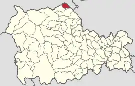 Location in Neamț County