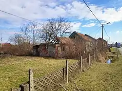 Drljača with destroyed and abandoned Serbian house