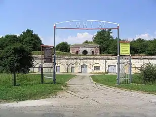 The entrance to one of the outer fortifications