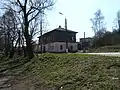 Center of the settlement, the view on former Demidov's houses used as a school and a library during Soviet times