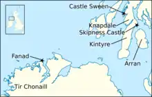 Map of Britain and Ireland