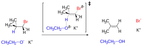 Scheme 1: E2 reaction mechanism