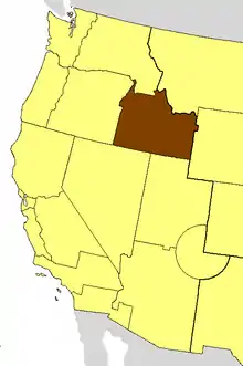 Location of the Diocese of Idaho