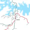 Map of the Eastern Suburbs Line