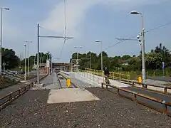 The new tram terminus at East Didsbury