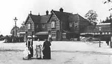 The third East Grinstead railway station, West Sussex in the 1900s