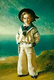 Prince Albert Edward, The future King Edward VII in a sailor suit, 1846